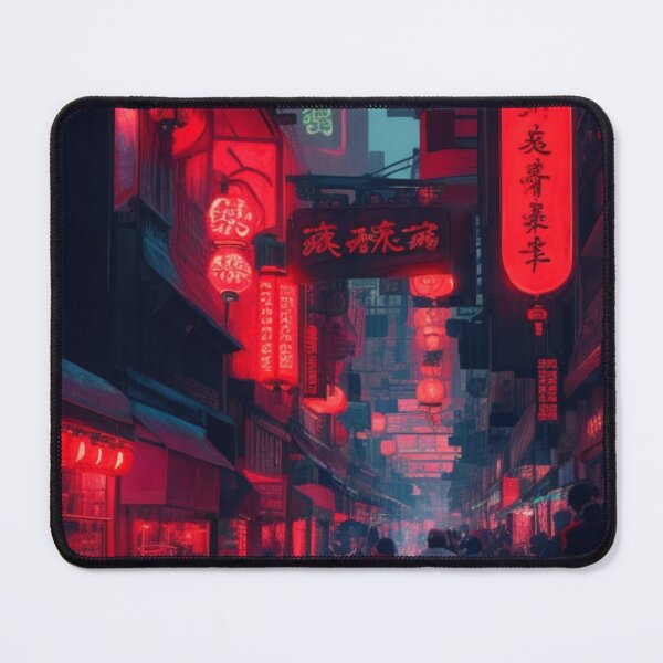 Item preview, Neon-lit chinatown designed and sold by mikaws.