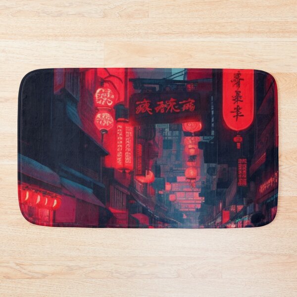 Item preview, Neon-lit chinatown designed and sold by mikaws.