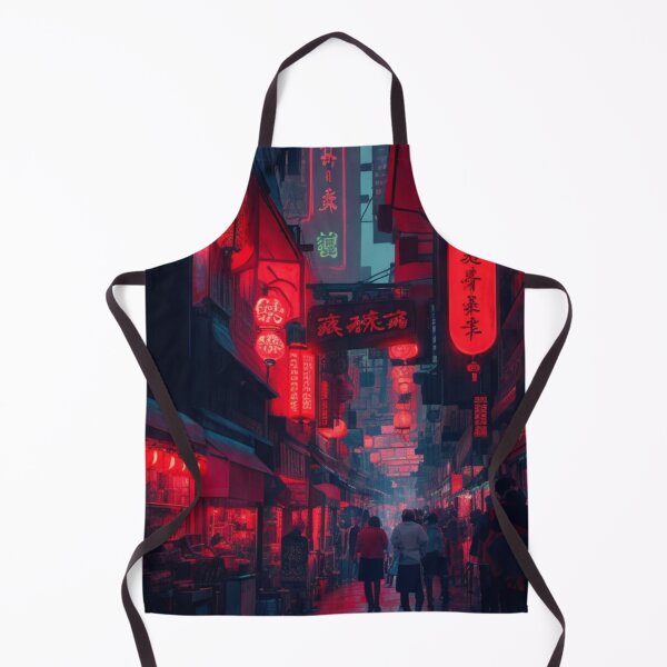 Item preview, Neon-lit chinatown designed and sold by mikaws.