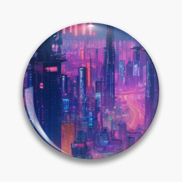 Item preview, year 3000 neon cityscape japan designed and sold by mikaws.
