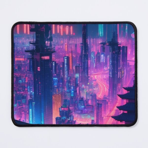 Item preview, year 3000 neon cityscape japan designed and sold by mikaws.