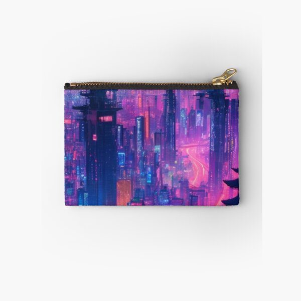 Item preview, year 3000 neon cityscape japan designed and sold by mikaws.