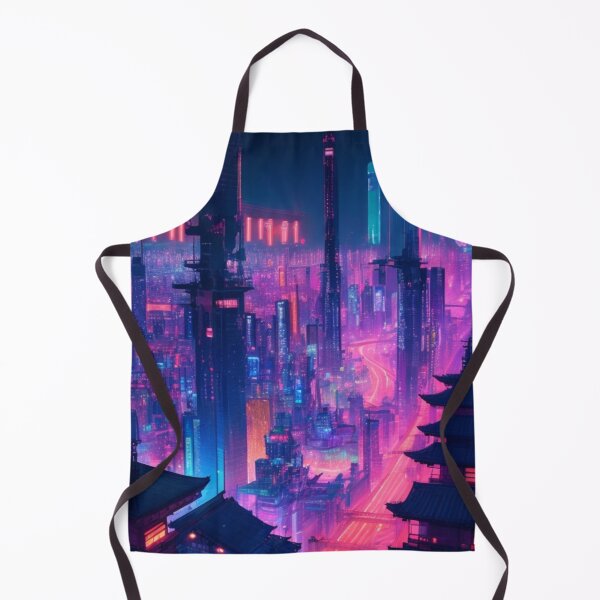 Item preview, year 3000 neon cityscape japan designed and sold by mikaws.