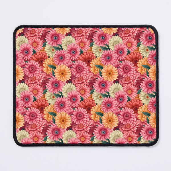 Item preview, Colorful Gerbers Plants Flowers Pattern designed and sold by LudwikeArts.