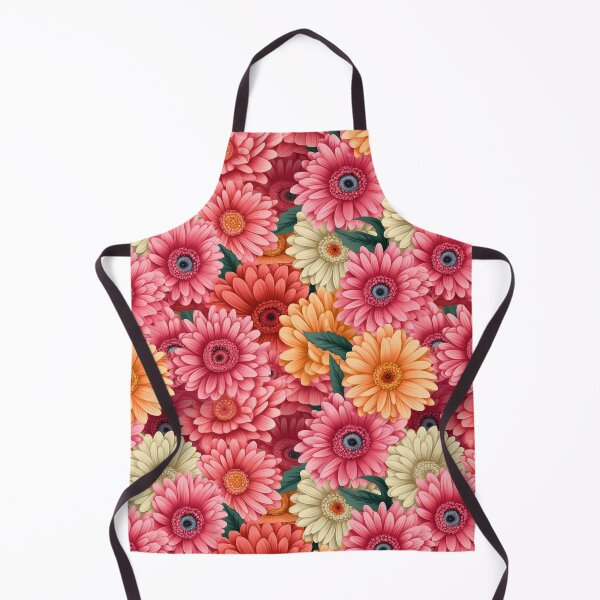 Item preview, Colorful Gerbers Plants Flowers Pattern designed and sold by LudwikeArts.