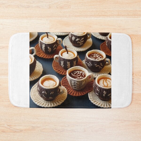 Item preview, Knitting and coffe lovers pattern  designed and sold by SmileshareShop.