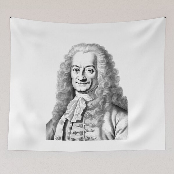 Item preview, Portrait of Voltaire (1694–1778) designed and sold by NTGUILTY.
