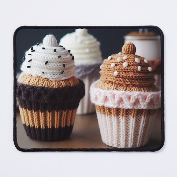 Item preview, Knitting and desserts lovers pattern designed and sold by SmileshareShop.