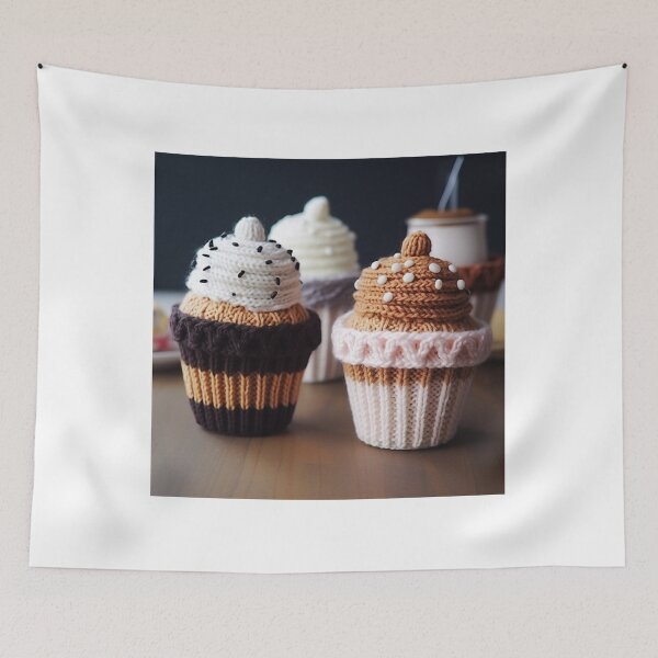 Item preview, Knitting and desserts lovers pattern  designed and sold by SmileshareShop.