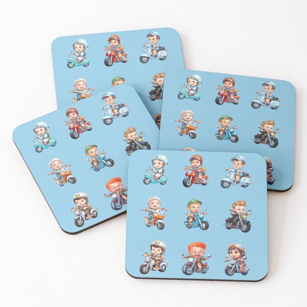 Item preview, Baby Boys Riding a Motorcycle (set 2) designed and sold by TheTrendsDesk.
