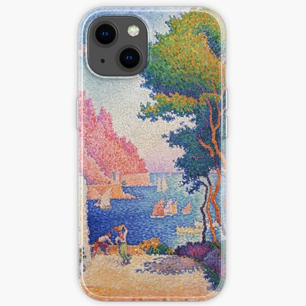 Capo di Noli, cerca de Génova-Paul Signac Coque souple iPhone