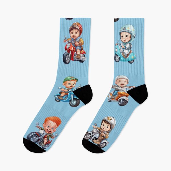 Item preview, Baby Boys Riding a Motorcycle (set 2) designed and sold by TheTrendsDesk.