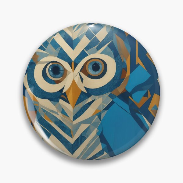 Item preview, Geometric owl, Bauhaus painting designed and sold by CoolPixels.