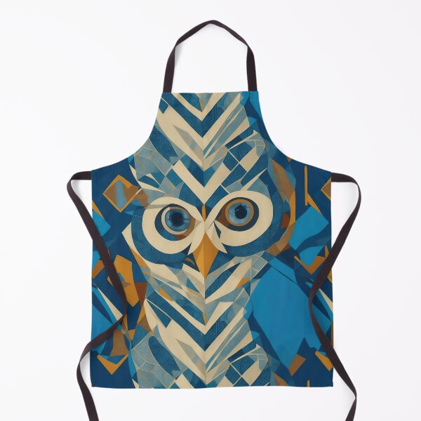 Item preview, Geometric owl, Bauhaus painting designed and sold by CoolPixels.