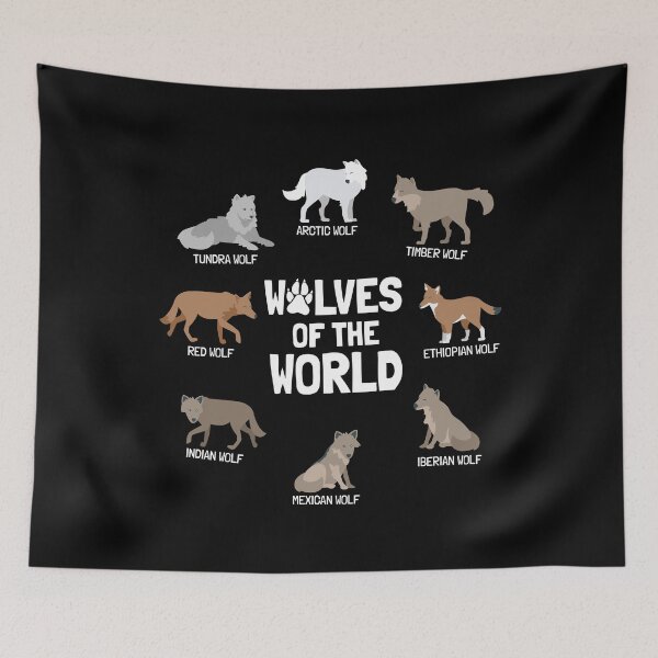 Item preview, Wolves Of The World Wilderness Wildlife designed and sold by MooonTees.