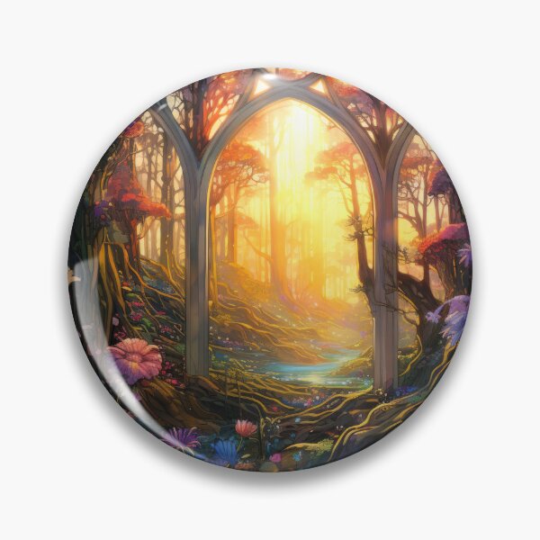 Item preview, Archway to the light with flowers and magical plants designed and sold by EarthandEase.
