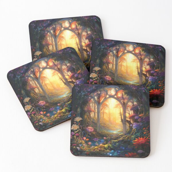 Item preview, Archway to the light with flowers and magical plants designed and sold by EarthandEase.