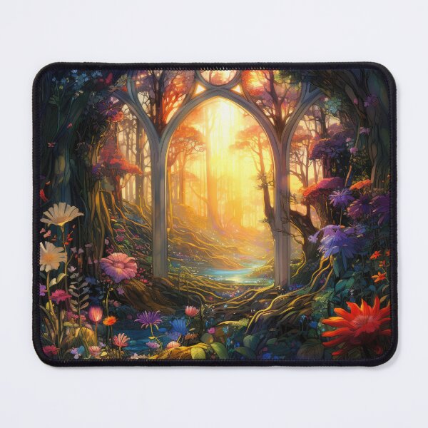 Item preview, Archway to the light with flowers and magical plants designed and sold by EarthandEase.