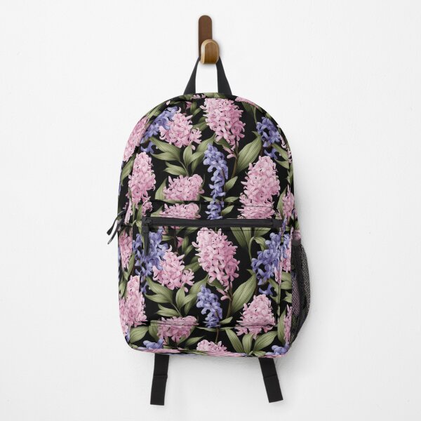 Item preview, Pink And Purple Hyacinth Plants Flowers Pattern designed and sold by LudwikeArts.