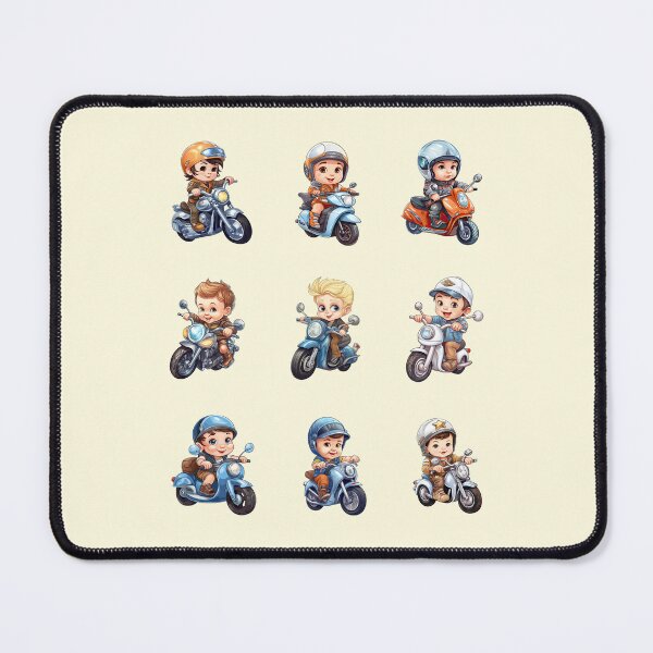 Item preview, Baby Boys Riding a Motorcycle (set1) designed and sold by TheTrendsDesk.