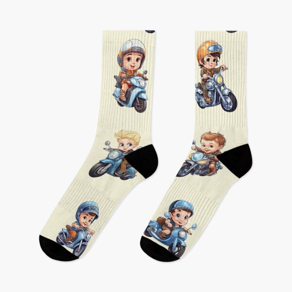 Item preview, Baby Boys Riding a Motorcycle (set1) designed and sold by TheTrendsDesk.