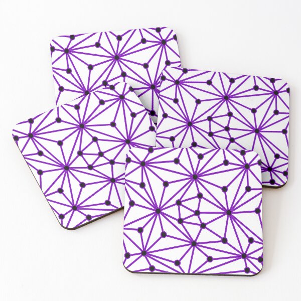 Item preview, Abstract geometric pattern - purple designed and sold by K.S ART.
