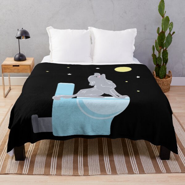 Item preview, Wolf Toilet Toilet Howling Wilderness designed and sold by MooonTees.