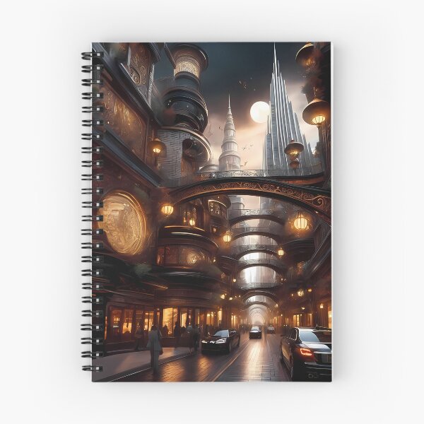 Item preview, Futuristic Street Scene designed and sold by Vibranta Studio.