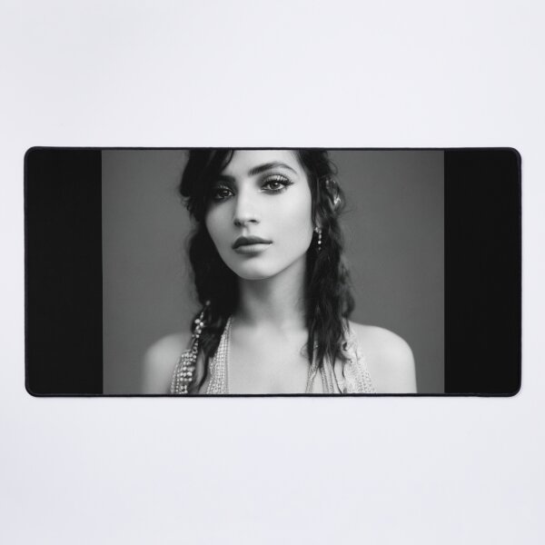 Item preview, Black & White Photograph portrait of a Beautiful Girl with Jewellry and Tattoos designed and sold by KALEIDOSCOPE UK.