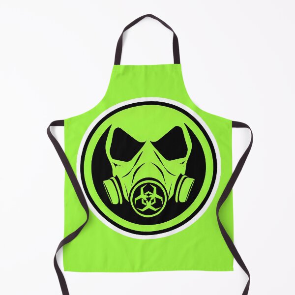 Item preview, Toxic Gas Mask with Biohazard Symbol Neon Design designed and sold by ZetaDream.