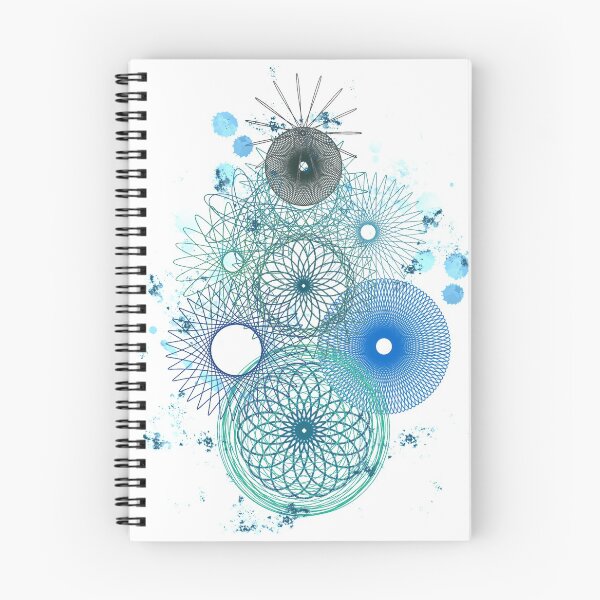 Item preview, Painted Blue Spirals designed and sold by RachelEDesigns.