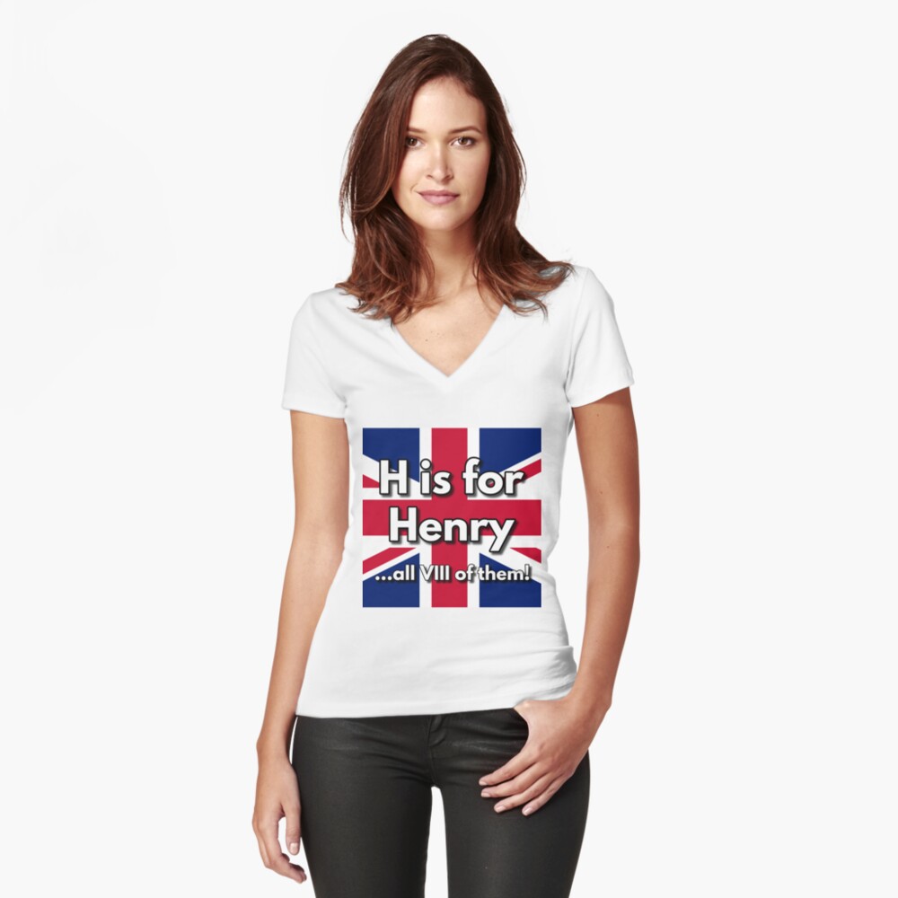 Item preview, Fitted V-Neck T-Shirt designed and sold by British-Culture.