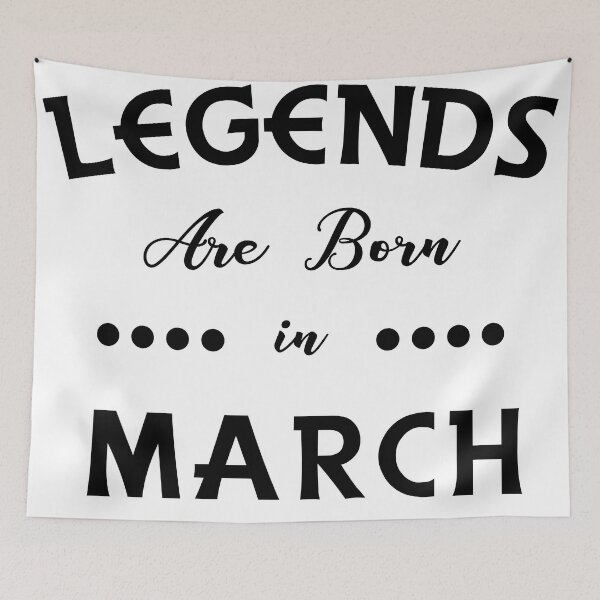 Item preview, Legends are Born in March T-shirt  designed and sold by Younes EL FEKRAOUI.