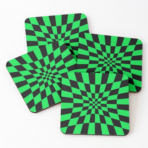 Item preview, Black and Green Chessboard Squares Pattern designed and sold by Allomensiaa.