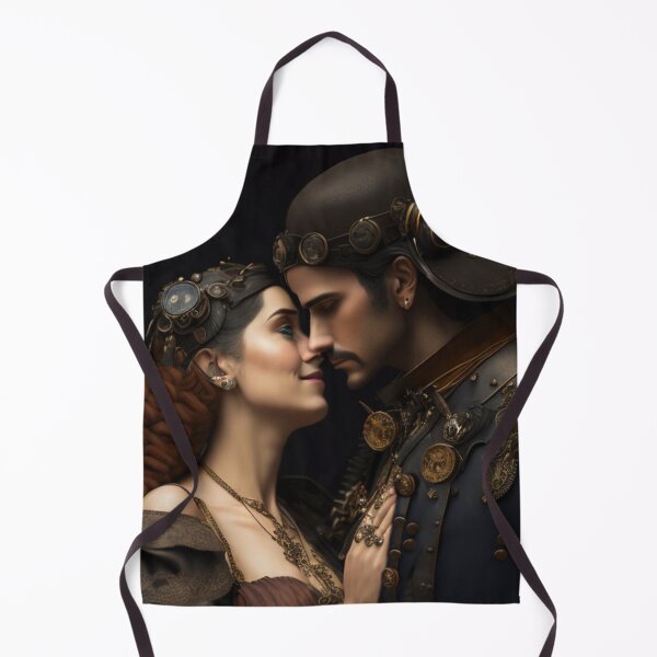 Item preview, Dark Portrait of a Couple of Pre-Raphaelite Lovers Embracing with Steampunk Detail designed and sold by KALEIDOSCOPE UK.