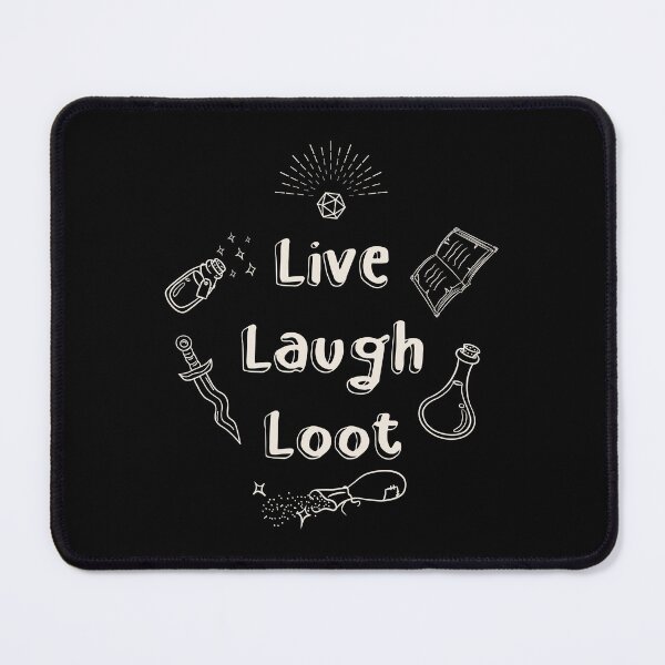 Item preview, Live Laugh Loot Funny Gaming designed and sold by pixeptional.