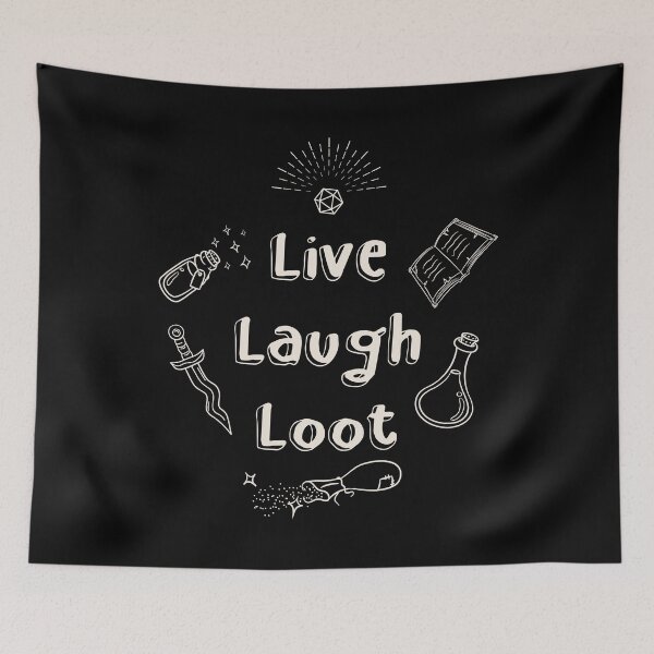 Item preview, Live Laugh Loot Funny Gaming designed and sold by pixeptional.