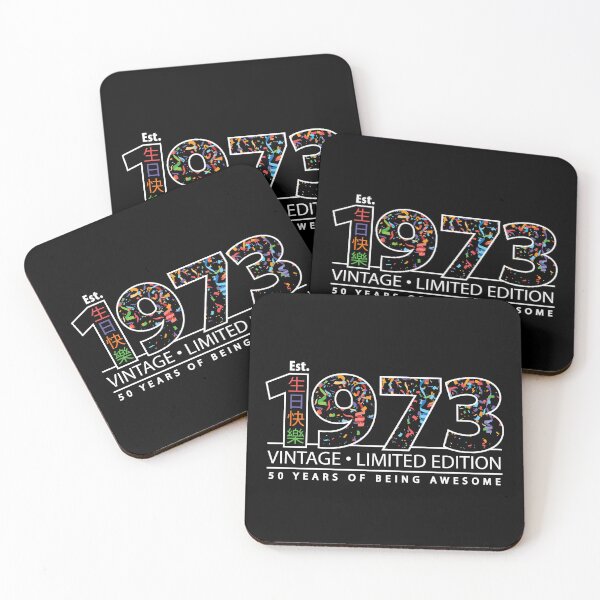Item preview, Happy 50th Est. 1973 Vintage Limited Edition 50 Years of Being Awesome  designed and sold by PCStudio57.