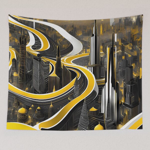 Item preview, Otherworldly Cityscape designed and sold by Vibranta Studio.