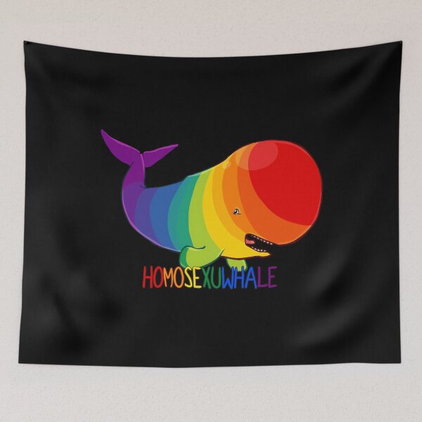 Item preview, Homosexuwhale - with text 	 designed and sold by horqvzql83.