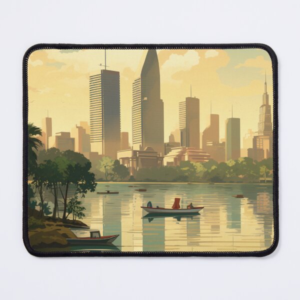 Item preview, A Vintage Travel Illustration of Jakarta - Indonesia designed and sold by GoodOldVintage.