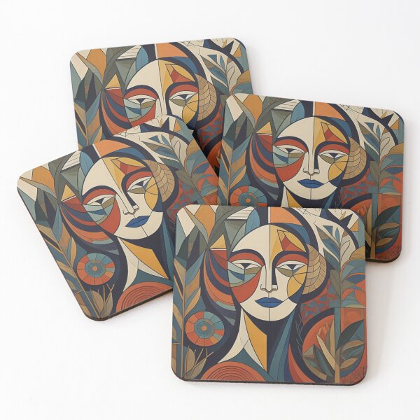 Item preview, Abstract woman with blue lips designed and sold by AICreatorin.