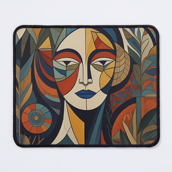 Item preview, Abstract woman with blue lips designed and sold by AICreatorin.