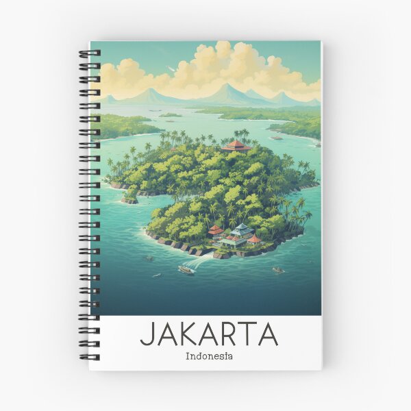 Item preview, A Vintage Travel Illustration of Jakarta - Indonesia designed and sold by GoodOldVintage.