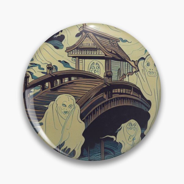 Item preview, Halloween - Haunted Bridge Woodcut 4 designed and sold by CrankyOldDude.
