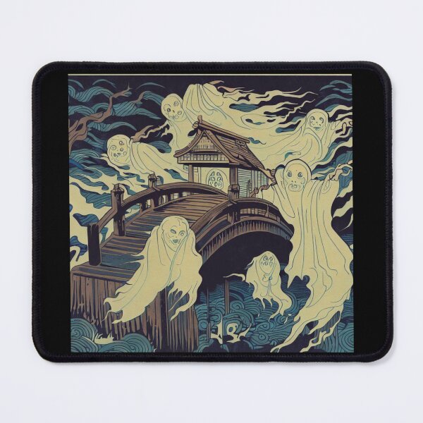 Item preview, Halloween - Haunted Bridge Woodcut 4 designed and sold by CrankyOldDude.