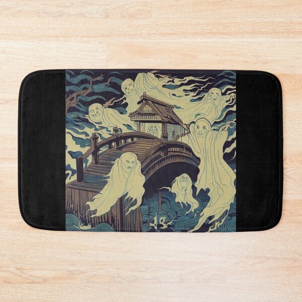 Item preview, Halloween - Haunted Bridge Woodcut 4 designed and sold by CrankyOldDude.