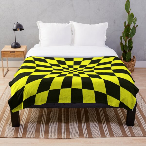 Item preview, Checkerboard Black and yellow Squares Pattern designed and sold by Allomensiaa.