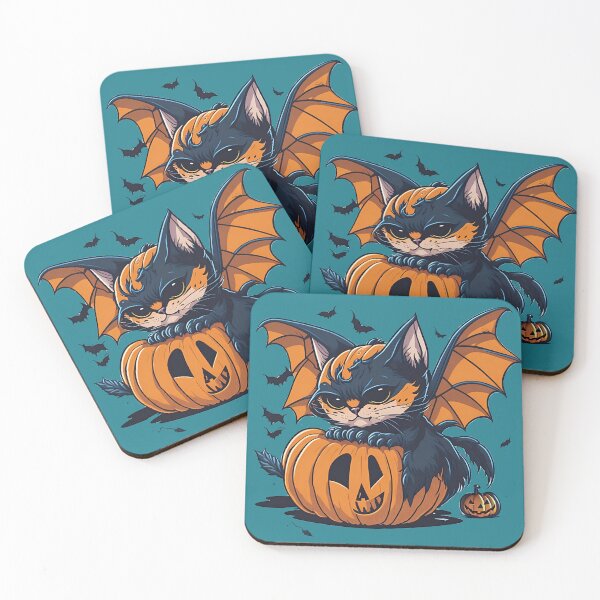 Item preview, Monster Halloween Cat designed and sold by bosilvercat.