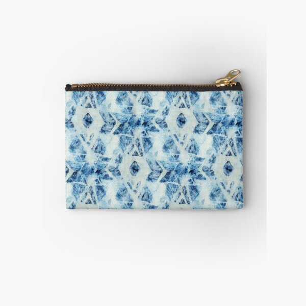 Item preview, Seamless tie-dye pattern of indigo color on white silk.  Shibori dyeing. designed and sold by lamarmarina.